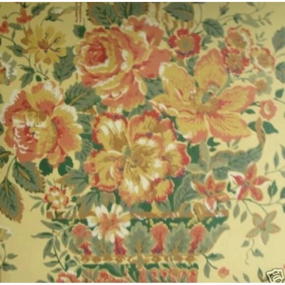 Waterhouse Wallhangings Wallpaper Double Roll Kensington Gardens Floral Columns - Picture 3 of 12